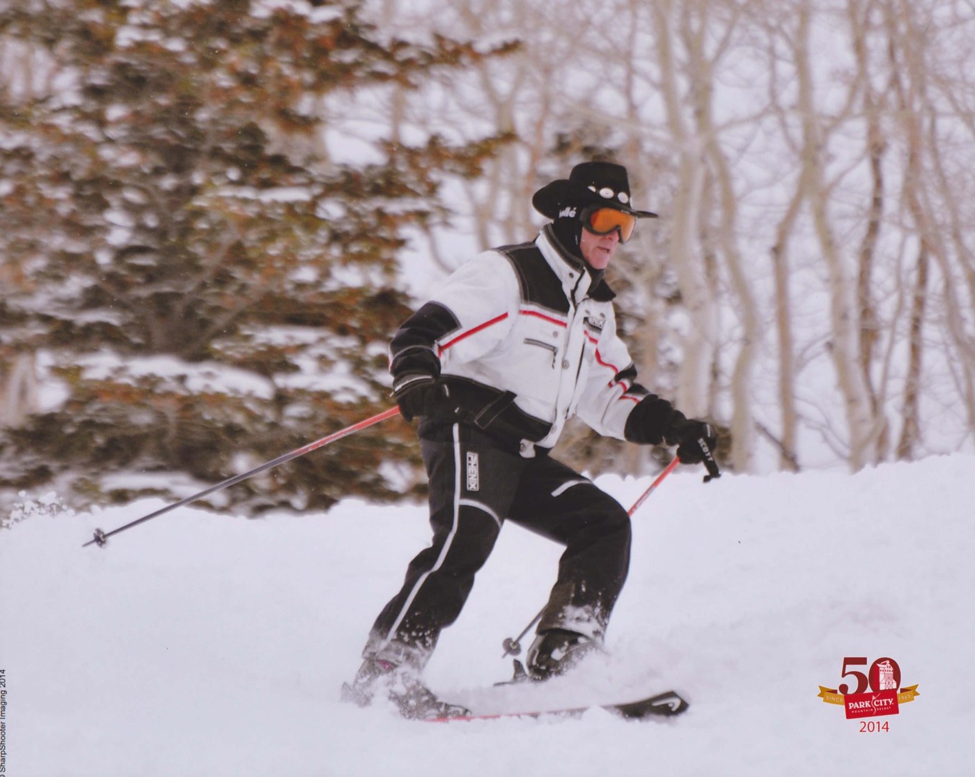 Dr. Howard skiing