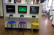 Colorful seating in the office